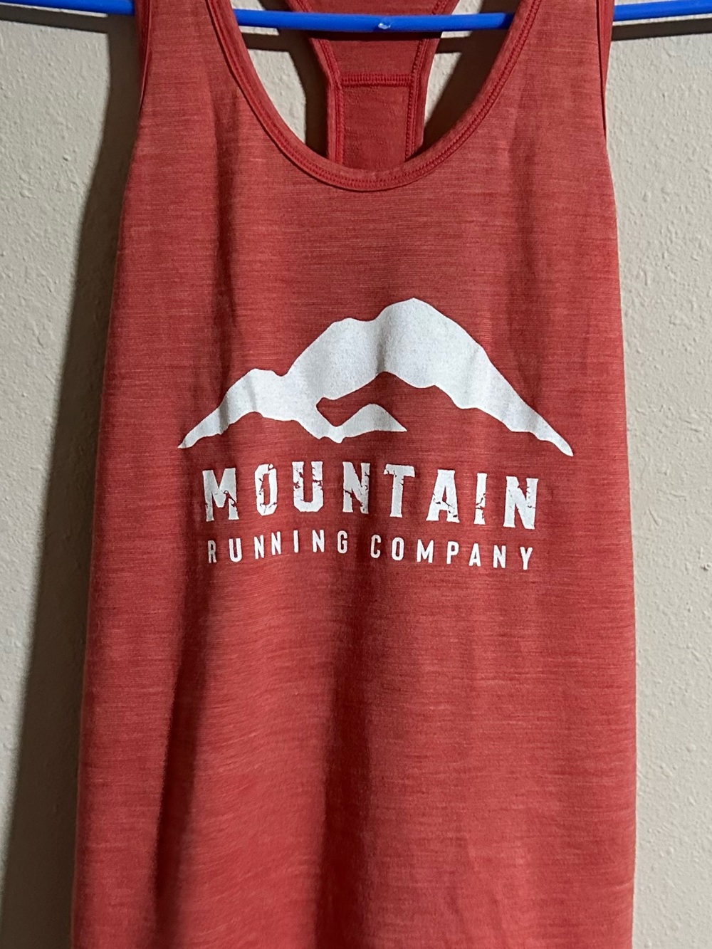 Smartwool Merino Sport 150 Red Racerback Textured Logo Tank Mountain Running Co